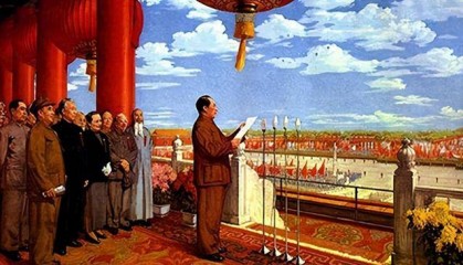 1949年新中国成立时，蒋介石尚未离开大陆，他在哪，又做了什么？