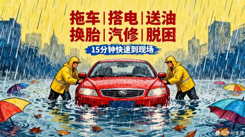 岳阳湘阴汽车道路救援_救援电话_24小时附近拖车