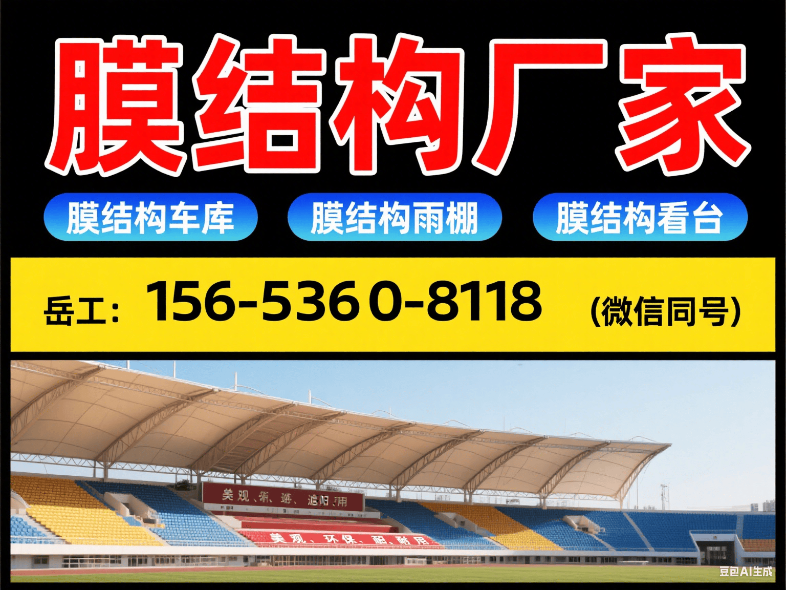 专业!岳阳膜结构车棚雨棚定制厂家电话(膜结构雨棚、膜结构汽车棚、膜结构体育看台工程、膜结构污水池废气膜加盖、膜结构充电桩加油站雨棚等服务)