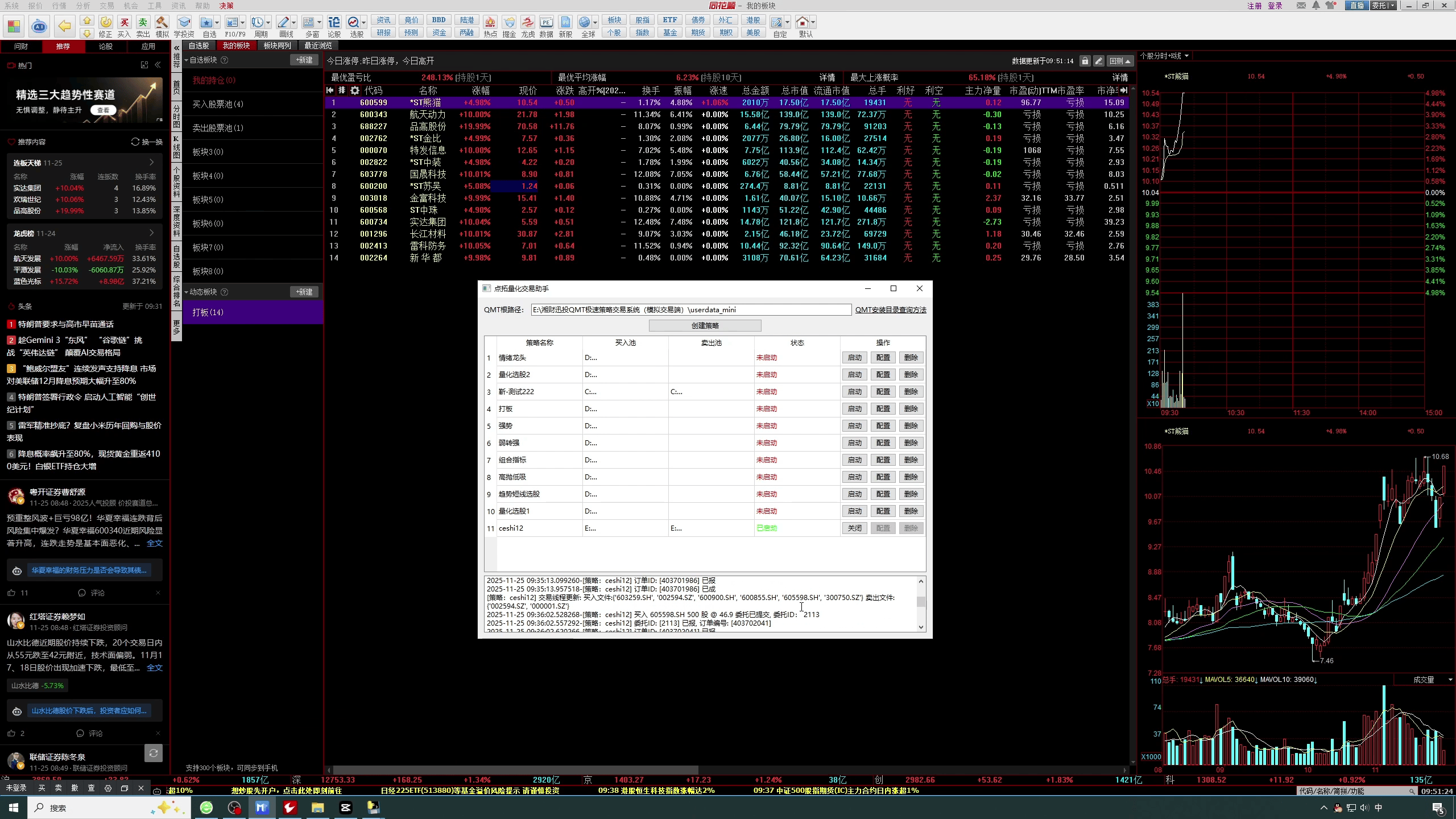 告别盯盘！同花顺搭配点拓，零代码实现股票自动化交易