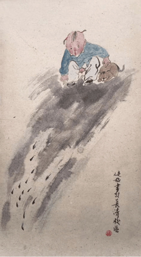 在沉静笔墨中栖居：牟健梅（Jianmei Mu）画中永不褪色的童年